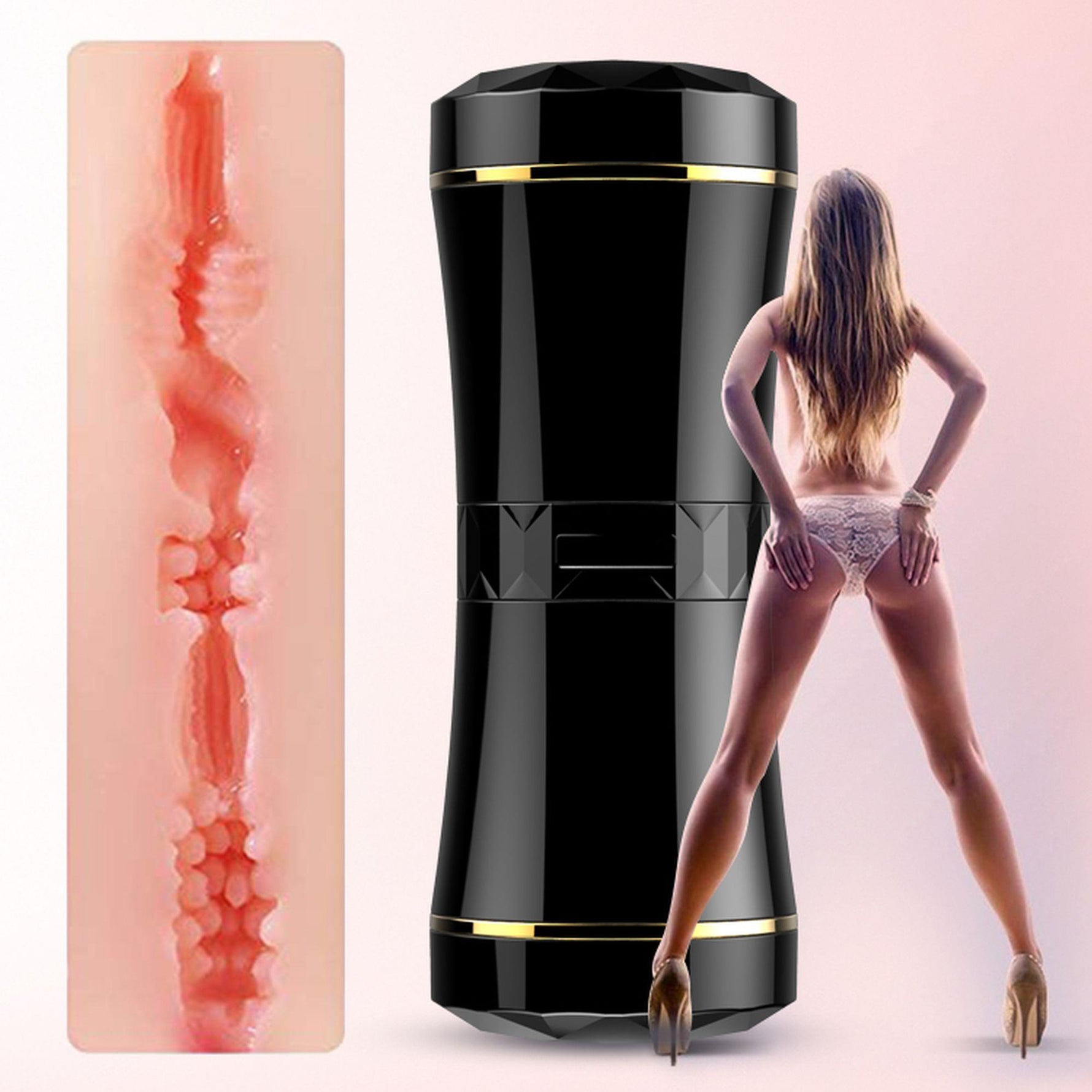 Masturbator vibrant realist cu două capete Fox din seria B