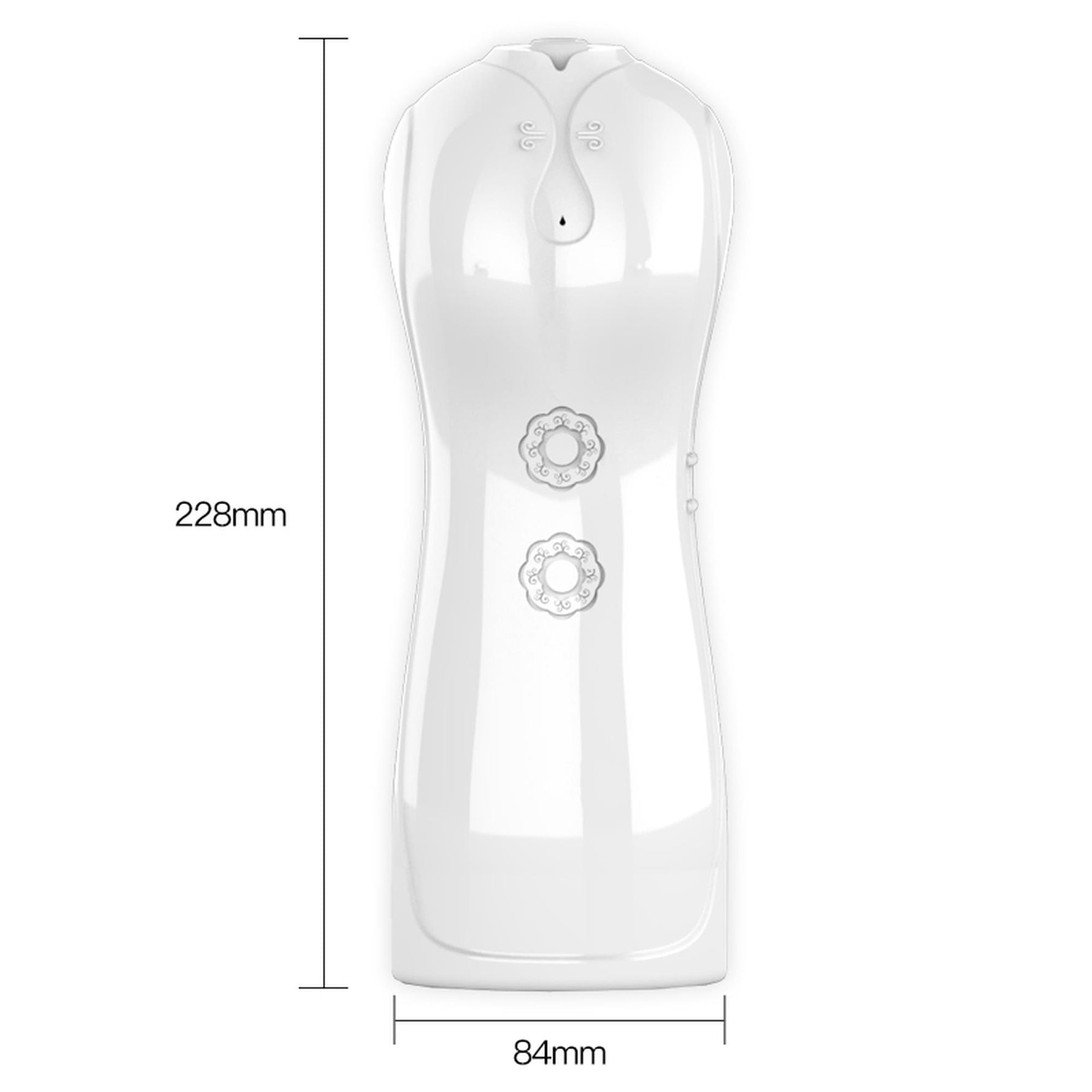 Masturbator vibrant pulsatoriu Fox USB seria B White