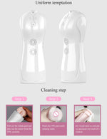 Masturbator vibrant pulsatoriu Fox USB seria B White