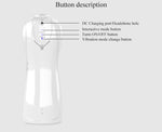 Masturbator vibrant pulsatoriu Fox USB seria B White