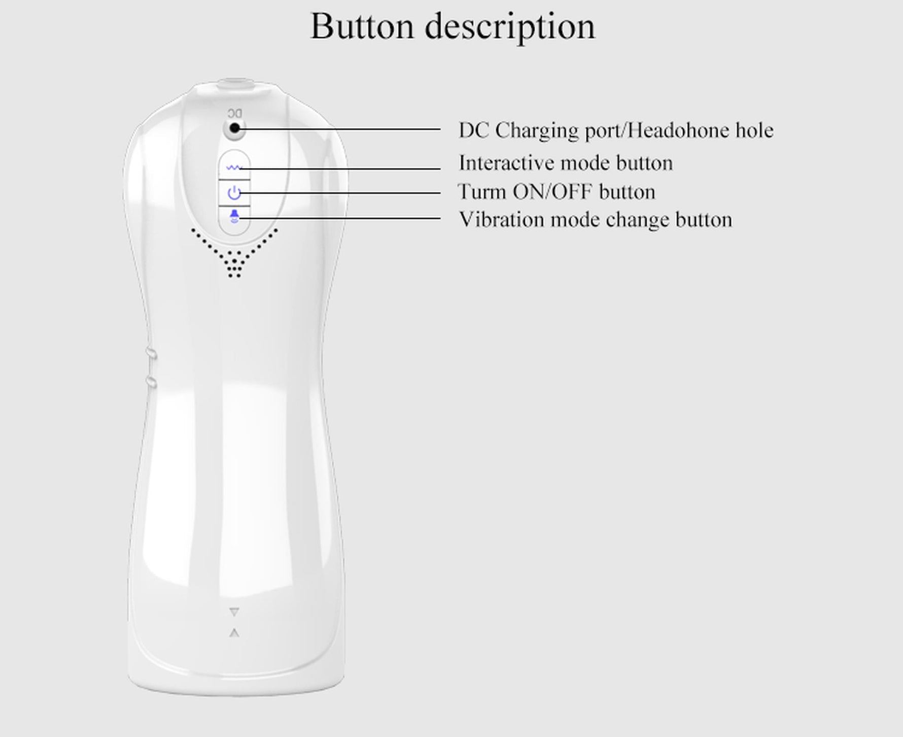 Masturbator vibrant pulsatoriu Fox USB seria B White