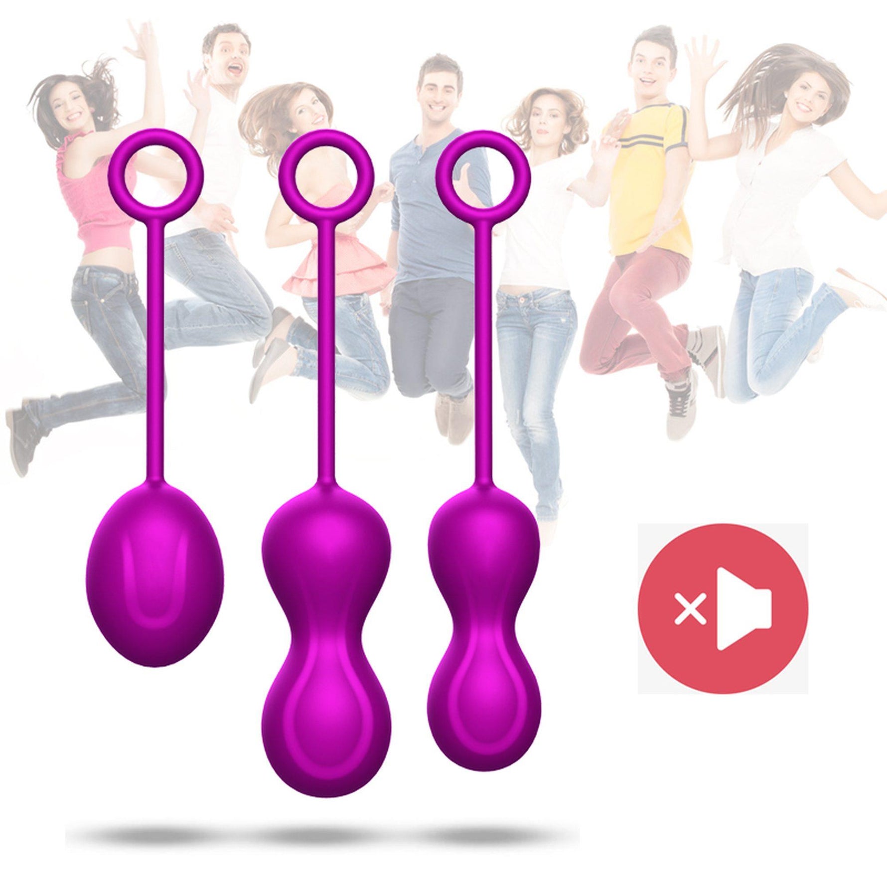 Set de bile Kegel din silicon Fox seria B