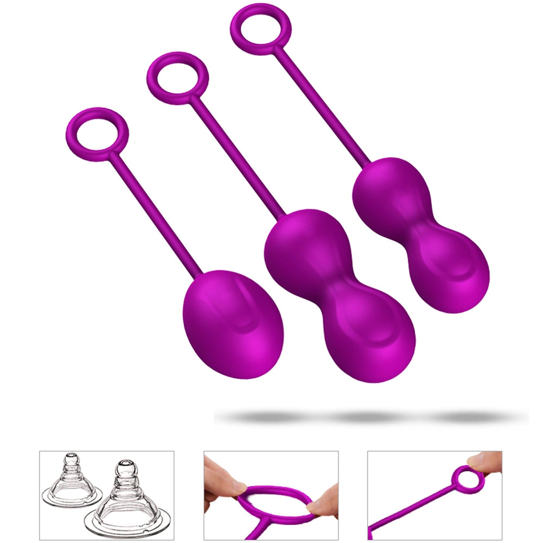 Set de bile Kegel din silicon Fox seria B
