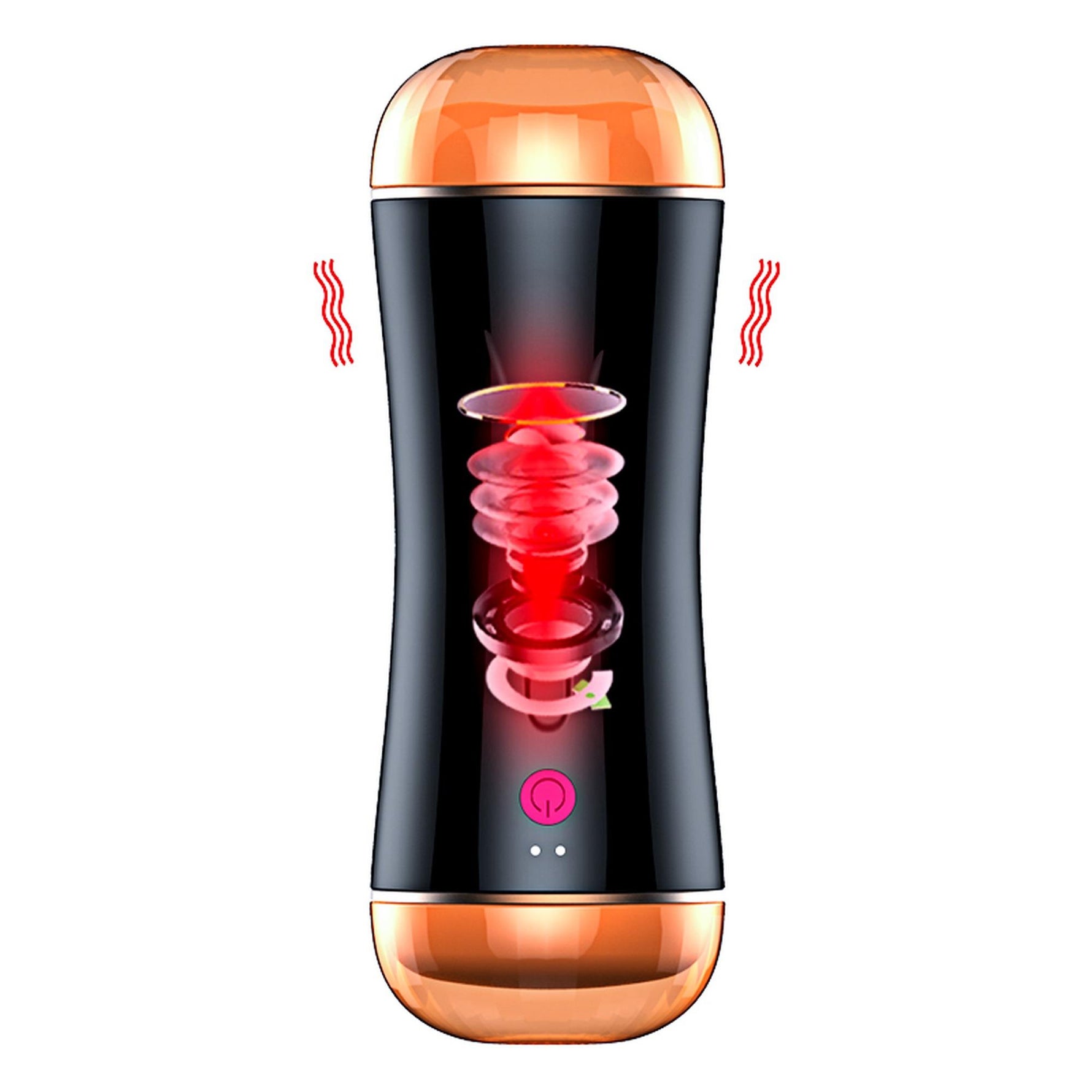 Masturbator vibrant cu două capete Fox USB seria B