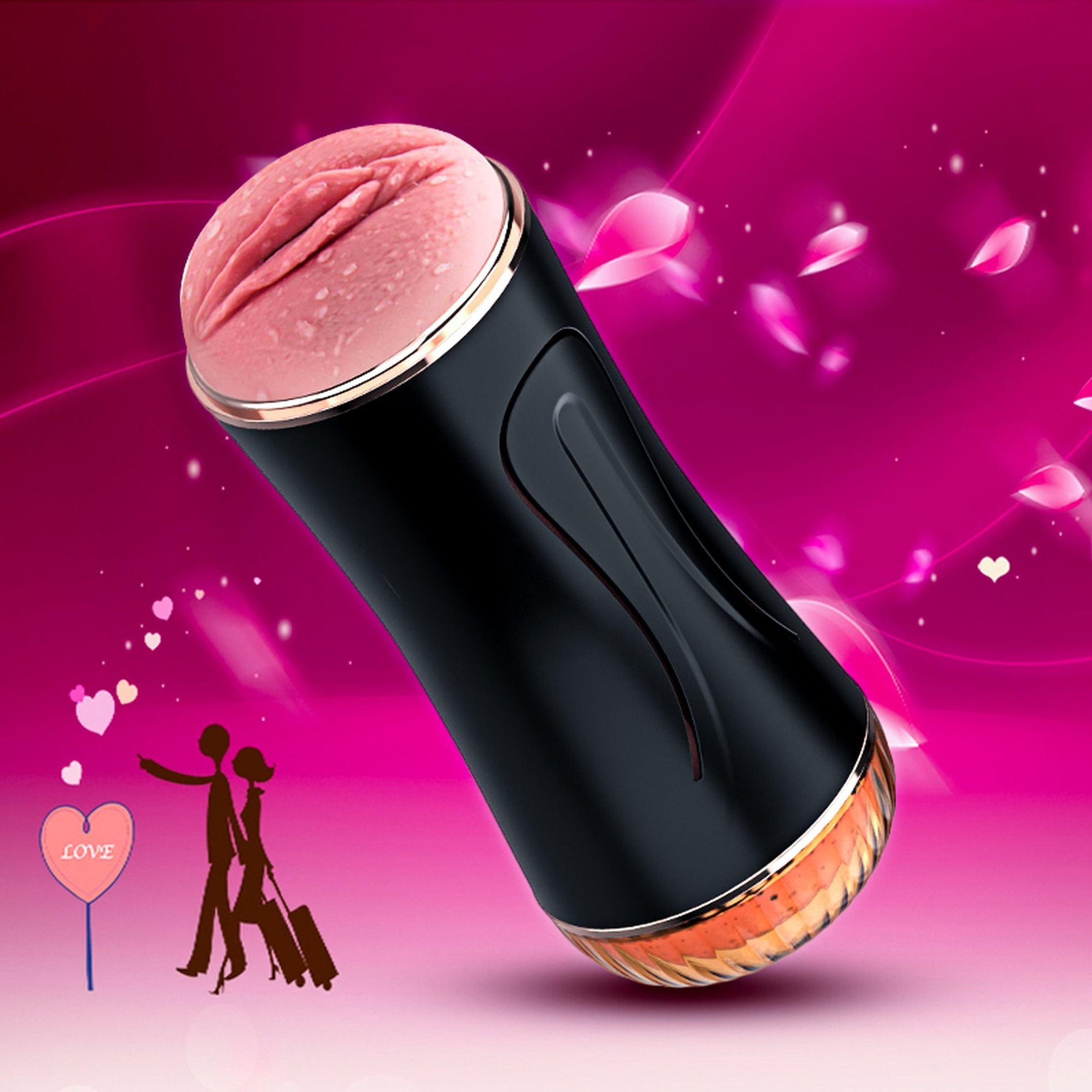 Masturbator vibrant cu două capete Fox USB seria B