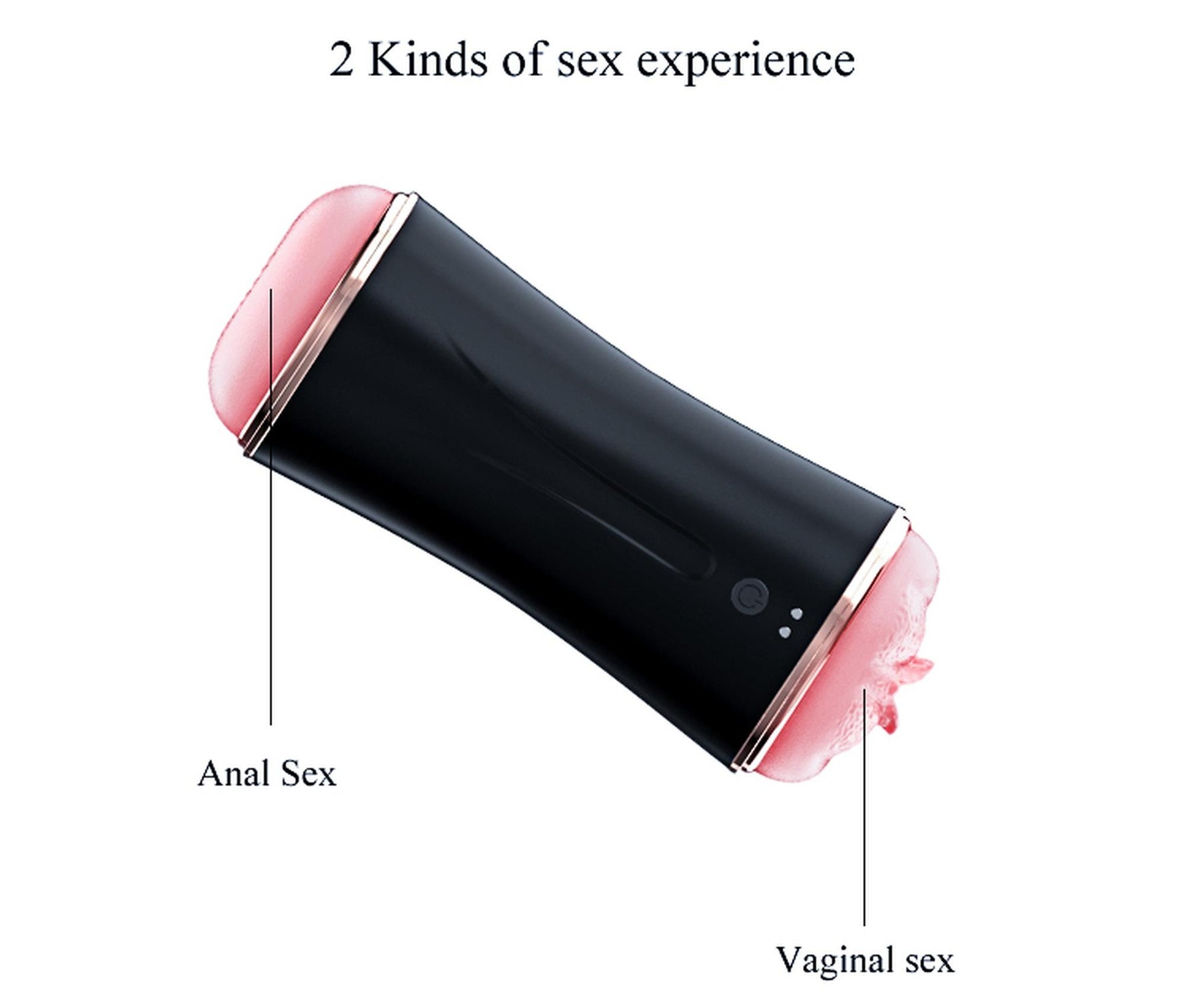 Masturbator vibrant cu două capete Fox USB seria B