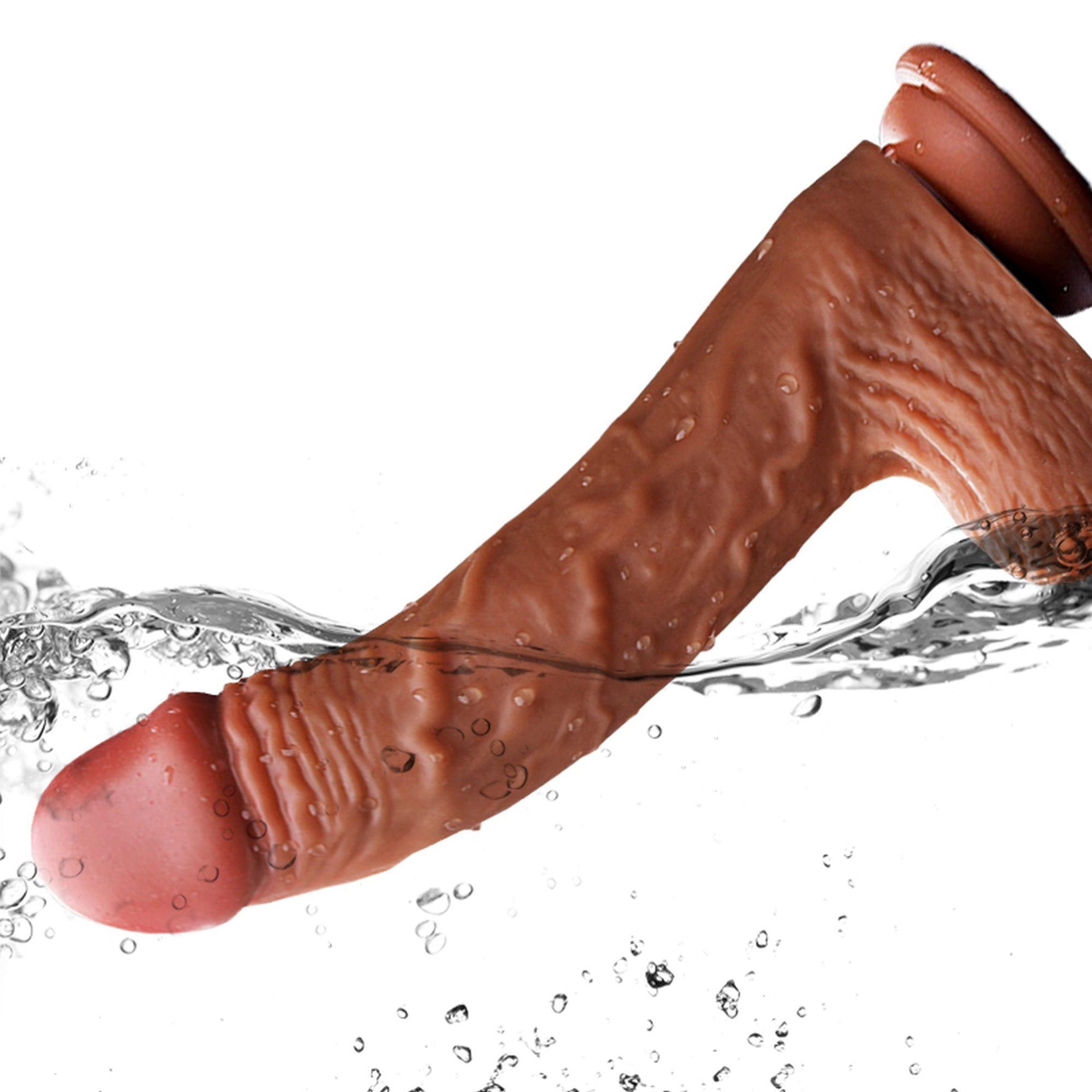 Vibrator telescopic rotativ realist Fox cu încălzire, 21 cm, USB
