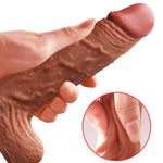 Vibrator telescopic rotativ realist Fox cu încălzire, 21 cm, USB