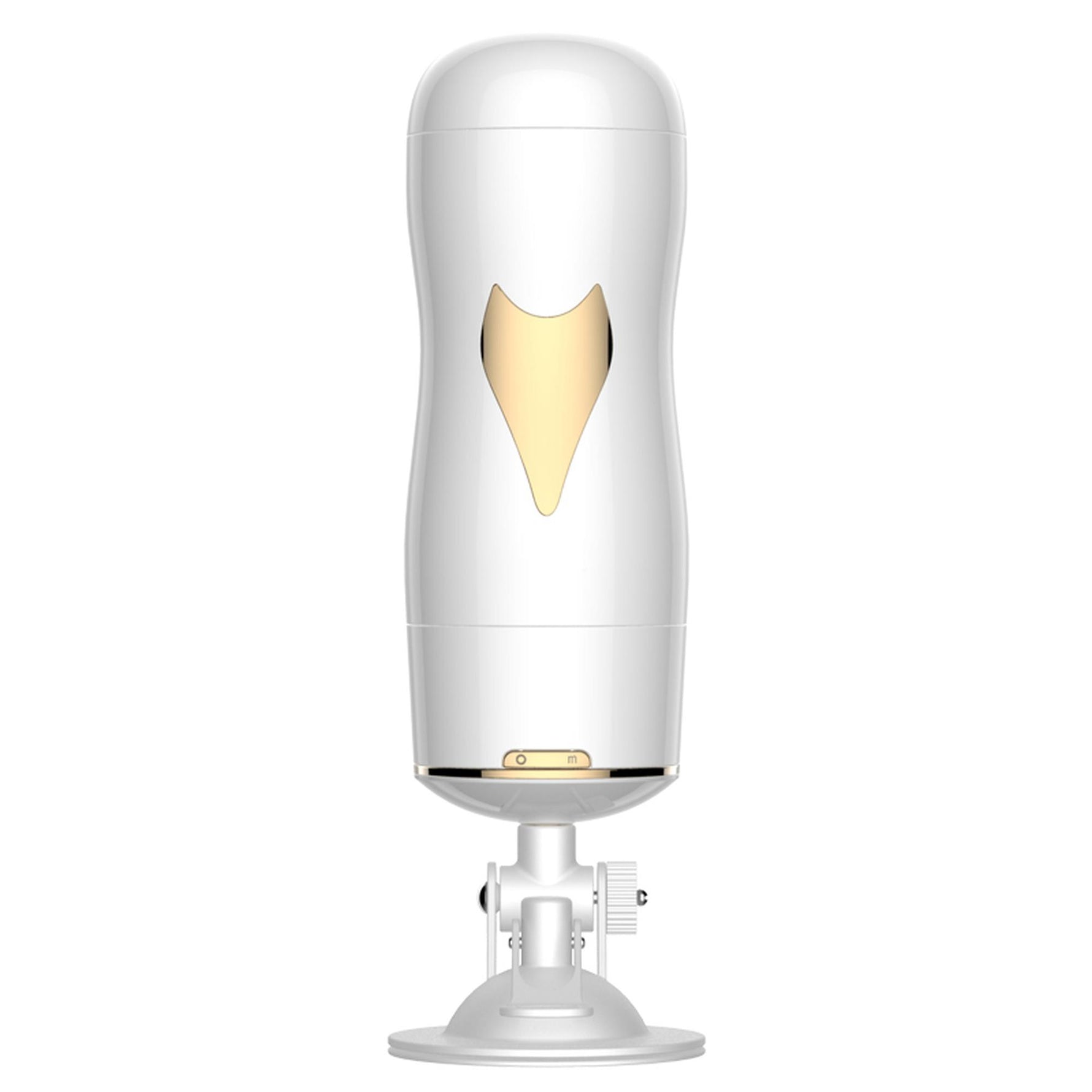 Masturbator vibrant cu două fețe Fox seria B, alb, USB
