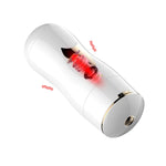Masturbator vibrant cu două fețe Fox seria B, alb, USB