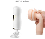 Masturbator vibrant cu două fețe Fox seria B, alb, USB