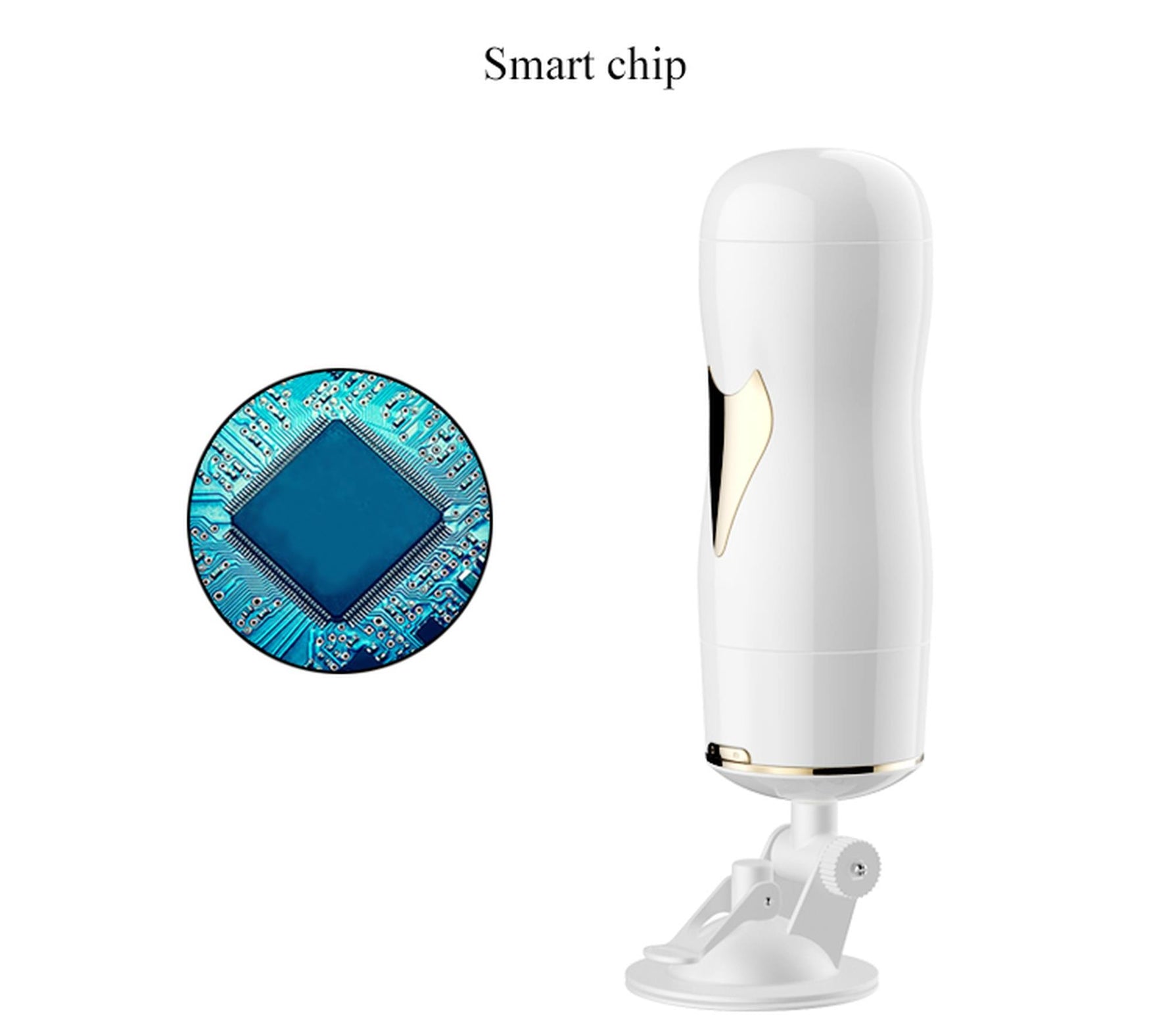 Masturbator vibrant cu două fețe Fox seria B, alb, USB