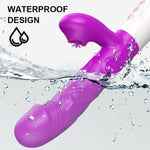 Vibrator pentru limbă Fox USB din silicon seria B, 23 cm
