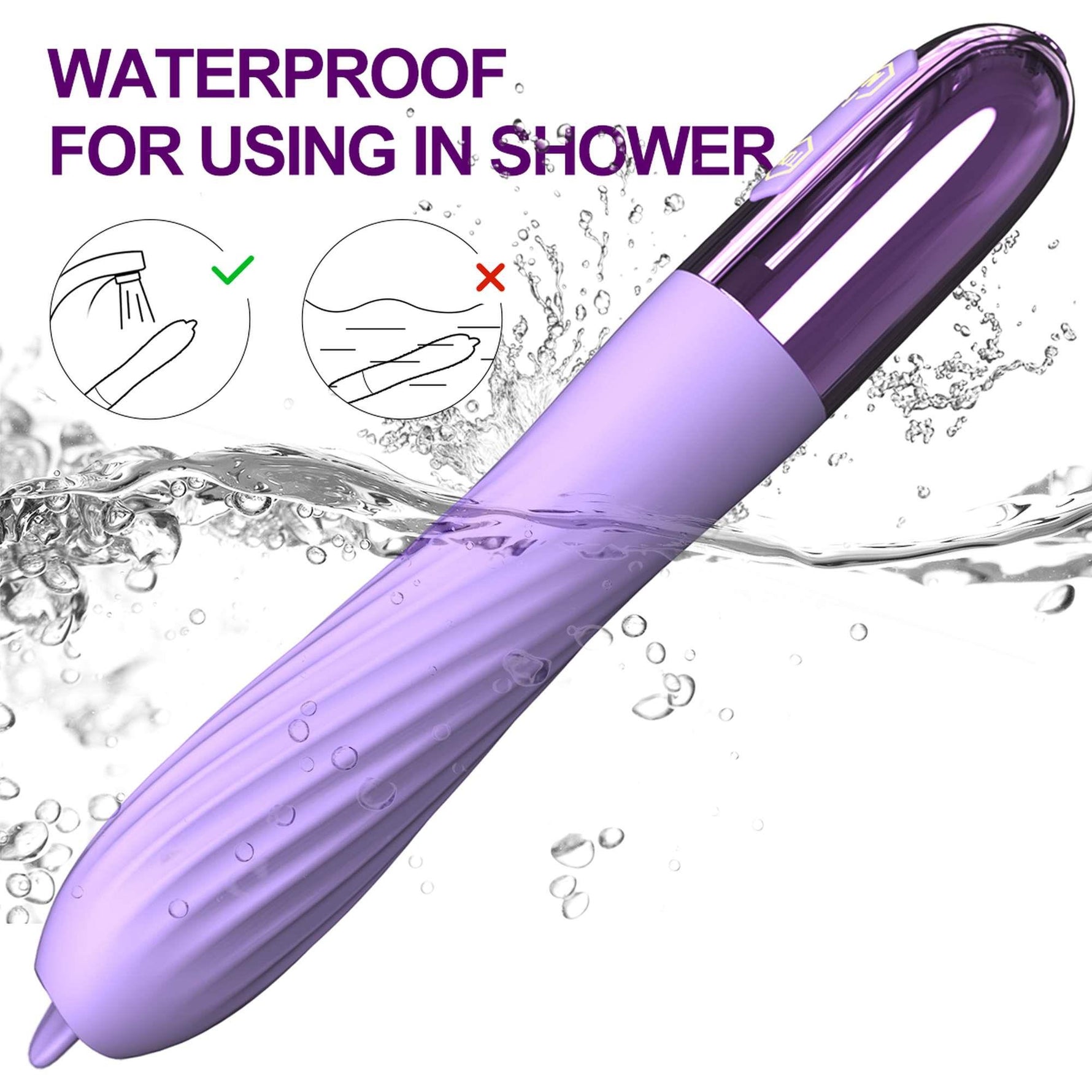 Vibrator din silicon încălzit cu USB Fox seria B cu limbă mobilă