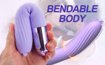 Vibrator din silicon încălzit cu USB Fox seria B cu limbă mobilă