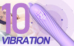 Vibrator din silicon încălzit cu USB Fox seria B cu limbă mobilă