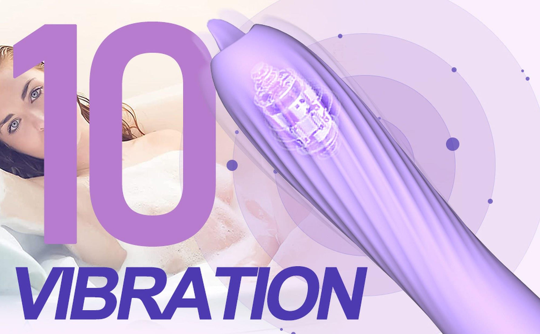 Vibrator din silicon încălzit cu USB Fox seria B cu limbă mobilă