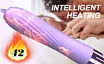 Vibrator din silicon încălzit cu USB Fox seria B cu limbă mobilă