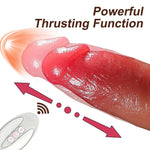Vibrator încălzit realist din silicon Fox USB seria B cu glisare