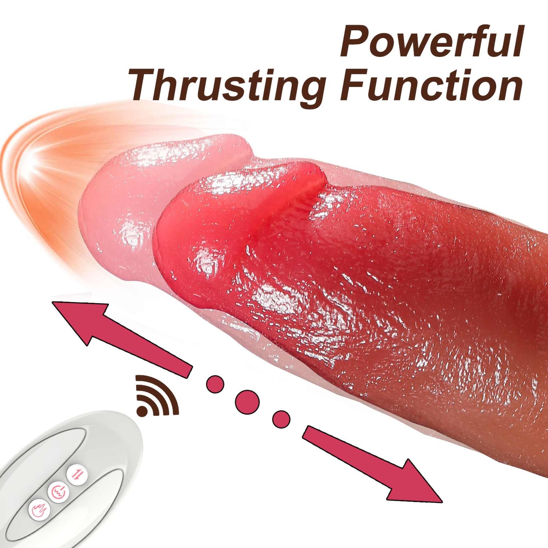 Vibrator încălzit realist din silicon Fox USB seria B cu glisare