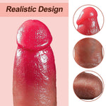 Vibrator încălzit realist din silicon Fox USB seria B cu glisare