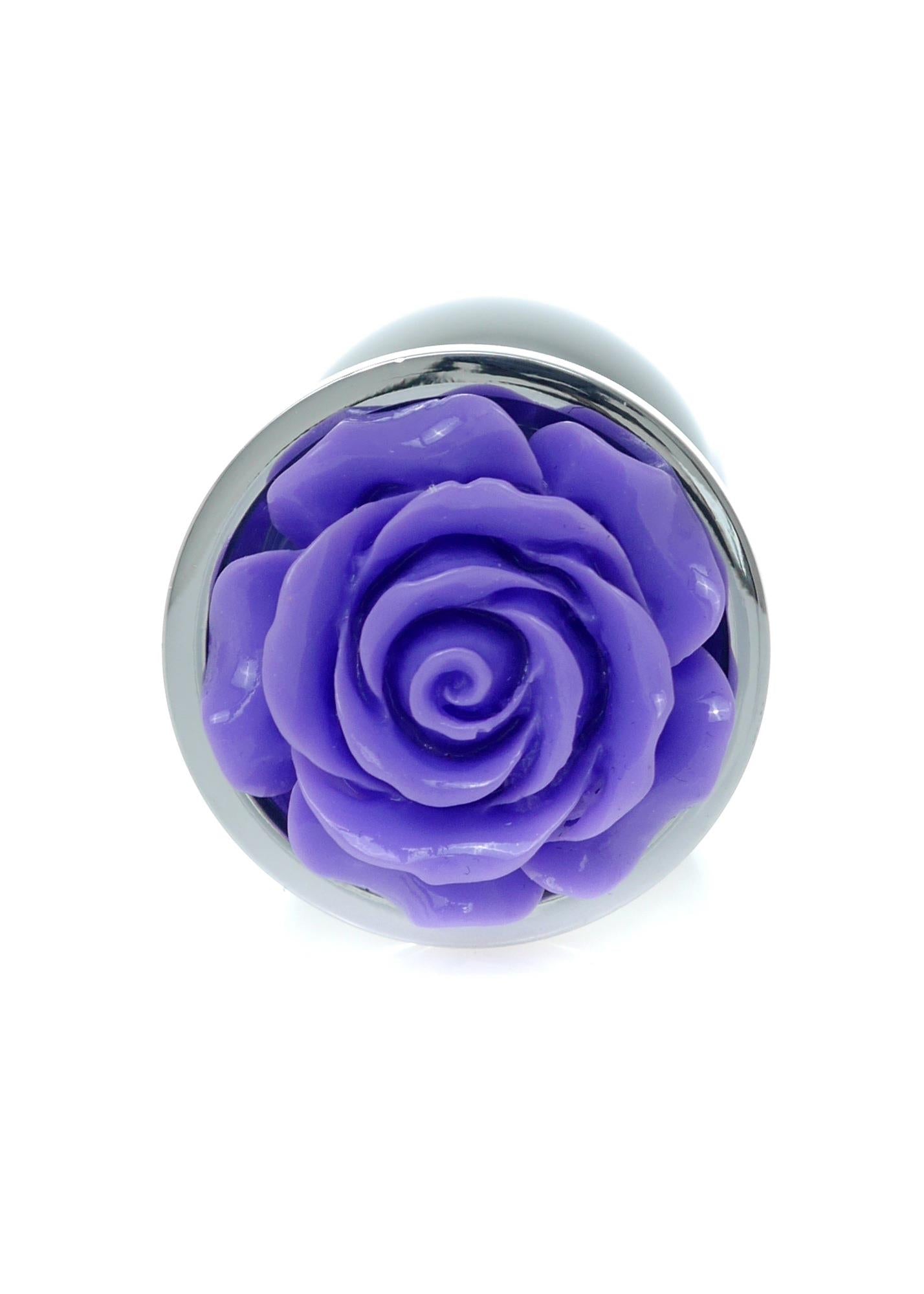 Bijuterie analică din oțel inoxidabil cu trandafir violet 7 cm