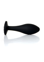 Dop anal din silicon transparent cu diamant L 10,5 cm