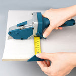 Instrument Manual pentru Bricolaj, Flippy, Ruleta Incorporata, Taiere Gips si Carton, 23x7 cm, Albastru