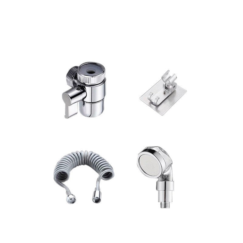 Set Extensie de Dus, Flippy, pentru Baterie Baie sau Bucatarie, 4 Piese, Filtru de Ioni Negativi, Furtun Flexibil de