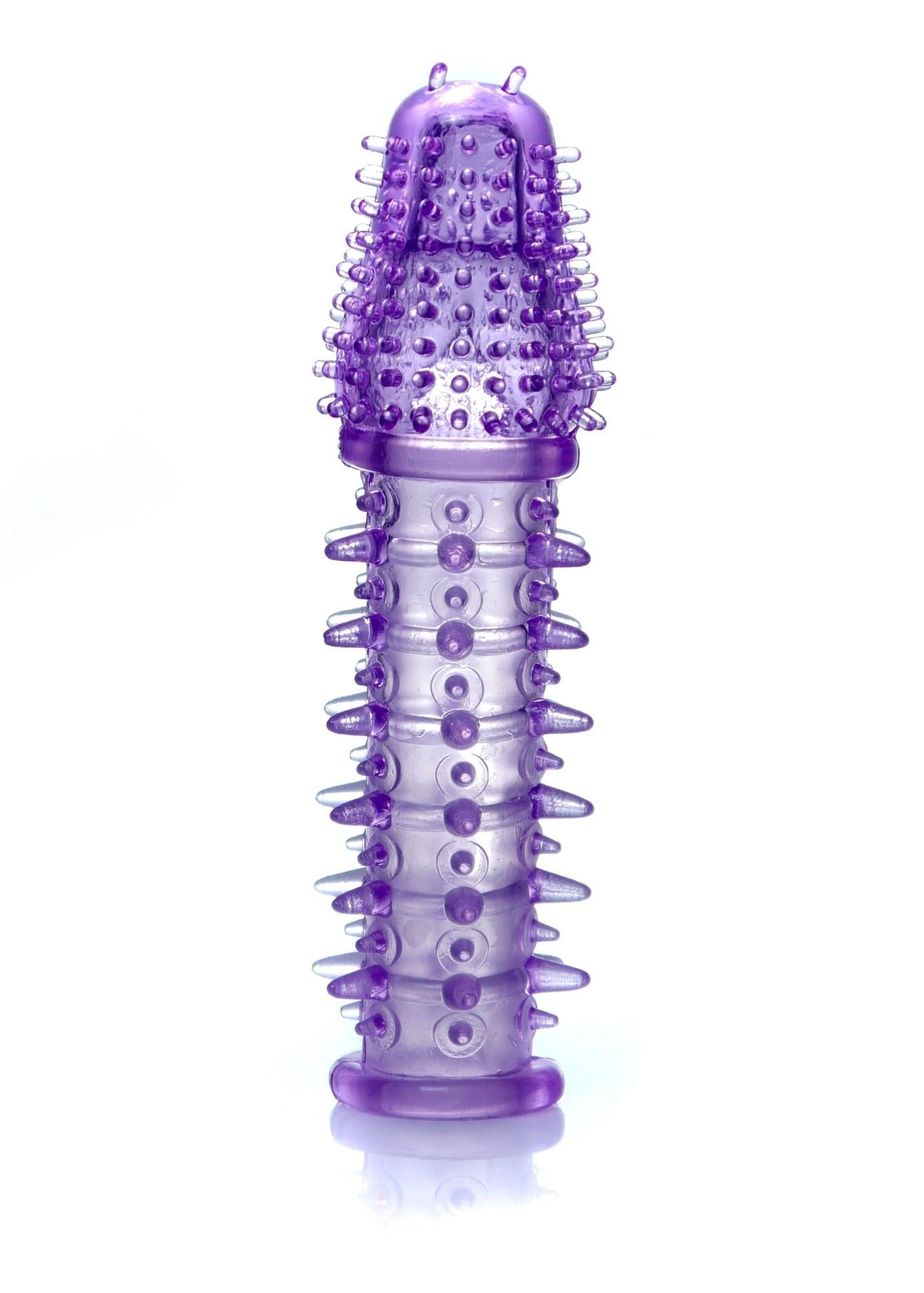 Manșon flexibil pentru penis cu puncte EasyLove 13,5 cm