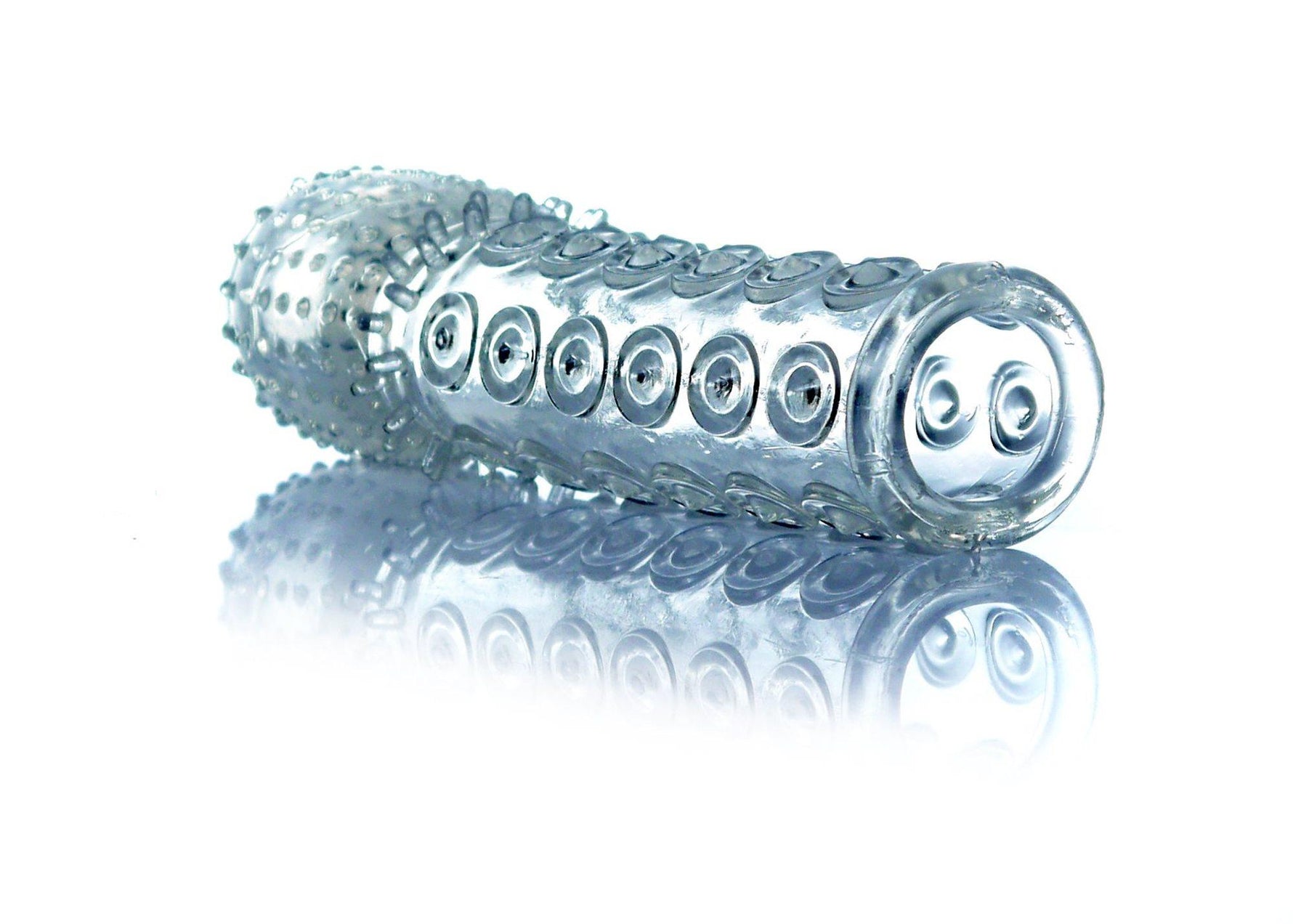 Extensor flexibil pentru penis cu puncte EasyLove 13,5 cm