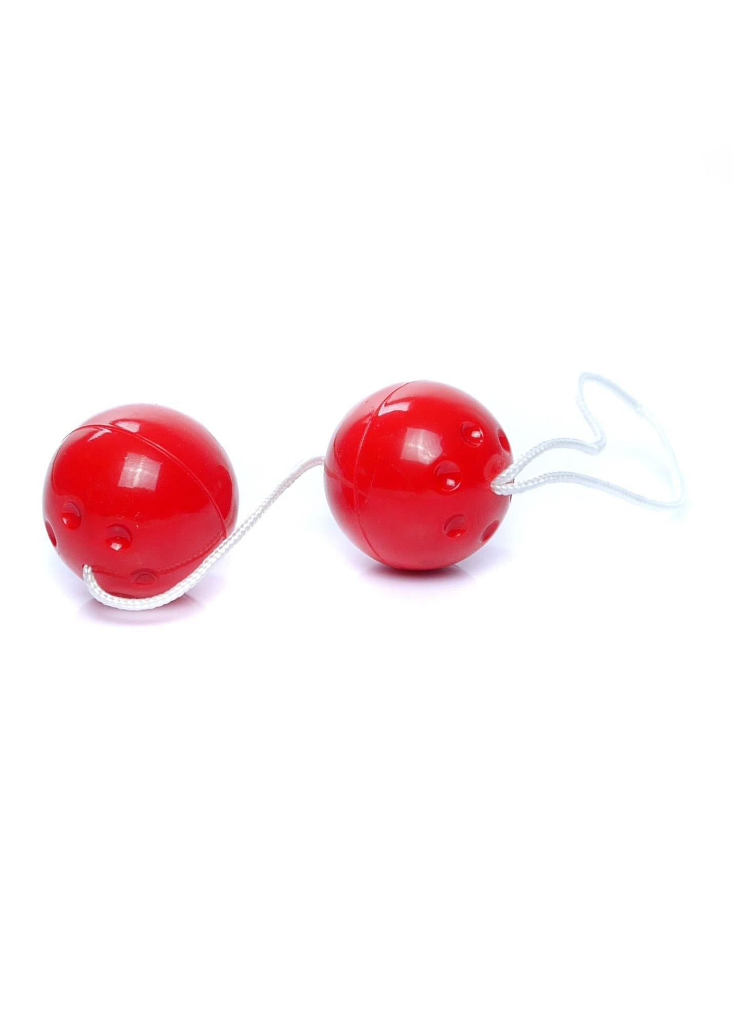 Bile Geisha Duo Balls roșii 21 cm EasyLove