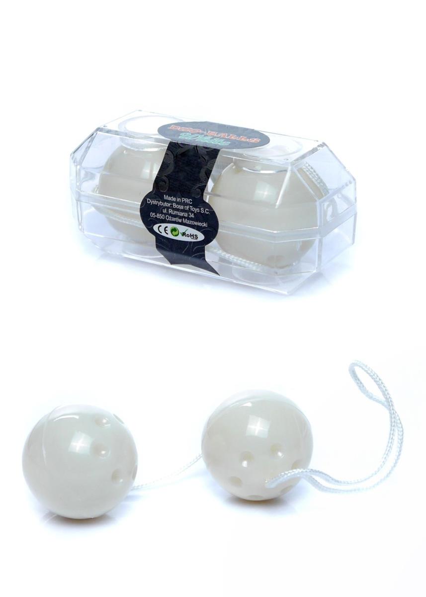 Bile Geisha discrete Duo Balls Seria B EasyLove albe 21 cm