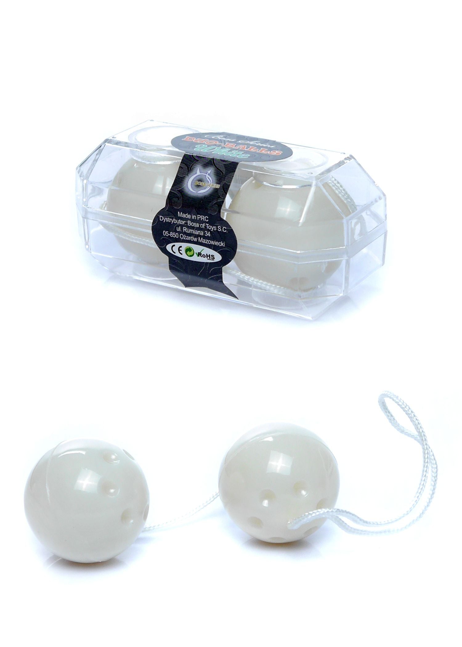 Bile Geisha discrete Duo Balls Seria B EasyLove albe 21 cm