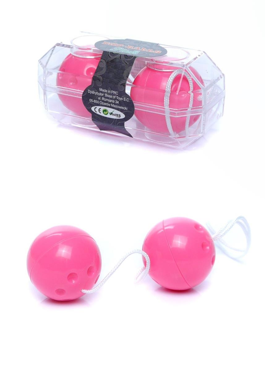 Bile de gheișă discrete duo Seria B EasyLove roz 21 cm