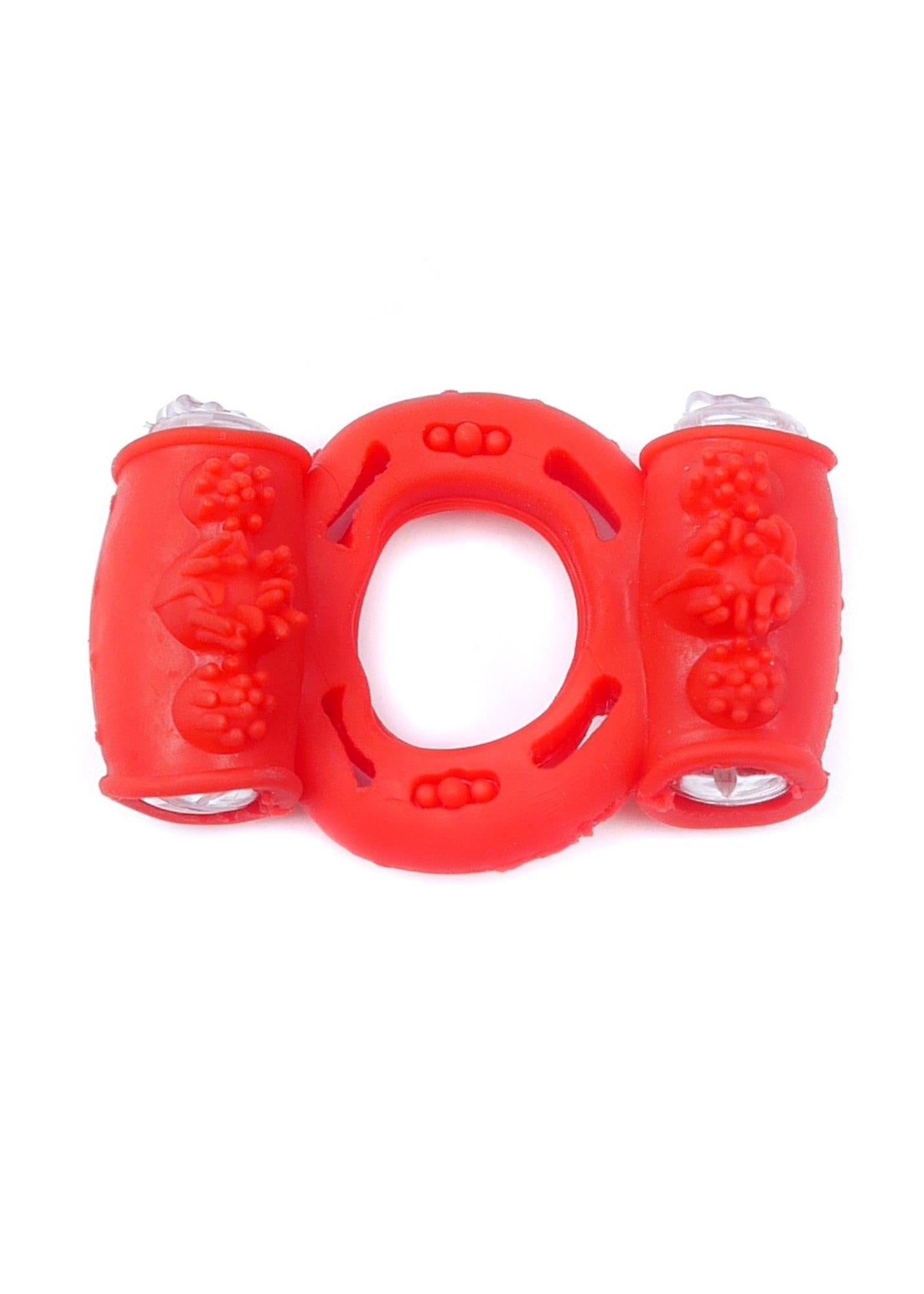 Inel vibrant pentru erecție EasyLove Double Red