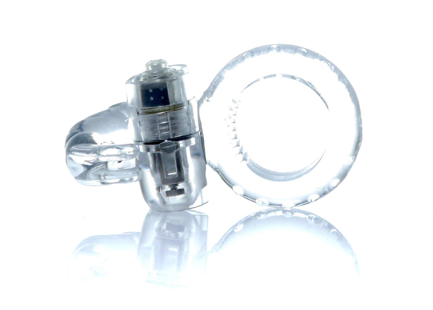 Inel vibrant Rabbit EasyLove, transparent