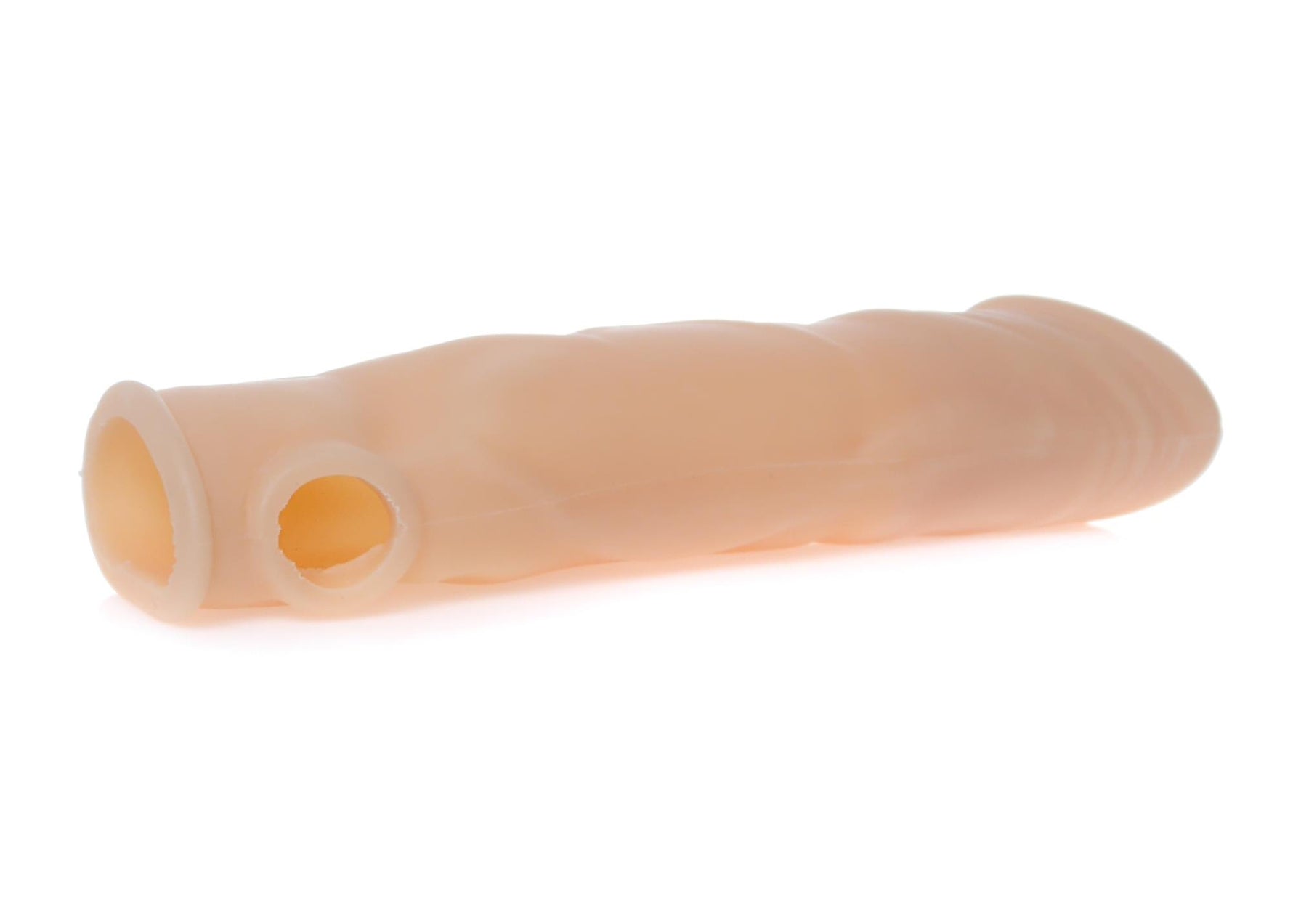 Extensor de penis realist EasyLove cu deschidere pentru testicule 18,5 cm