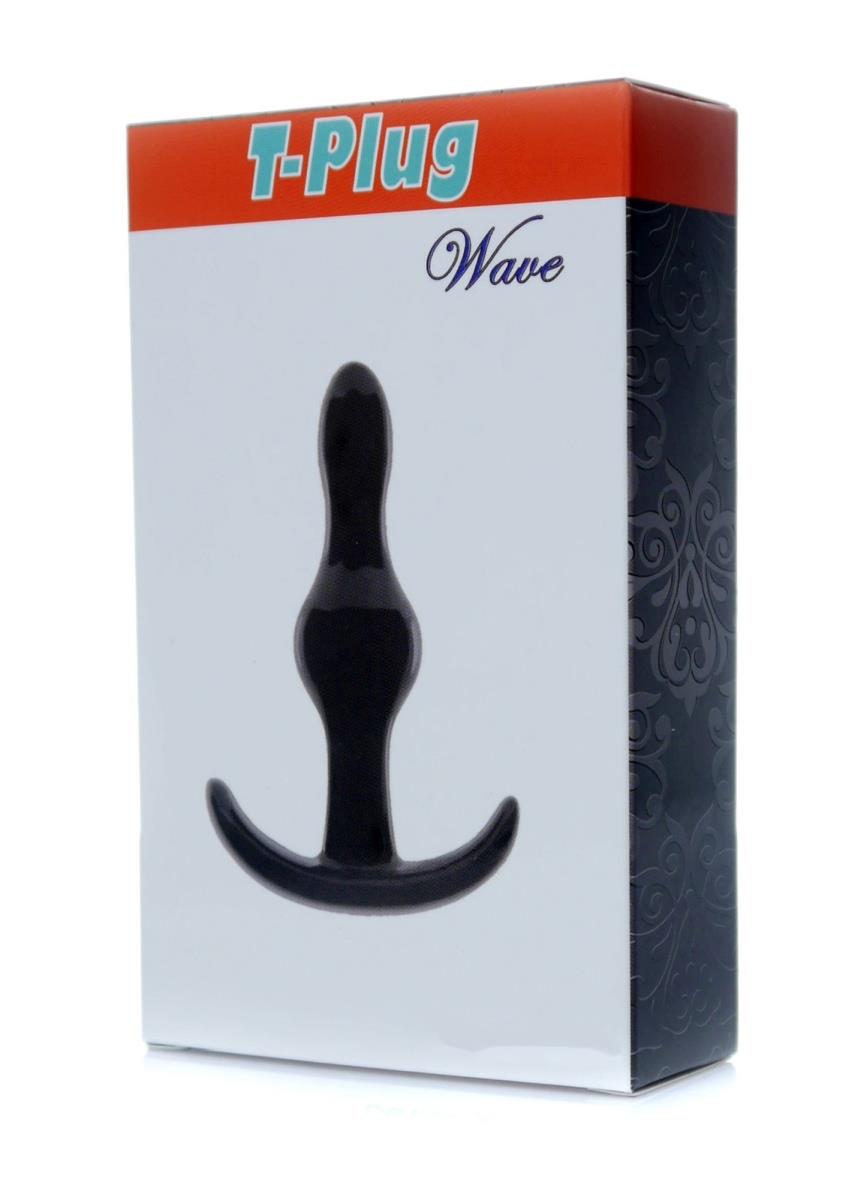 Dop anal ondulat EasyLove din TPE moale, 9 cm