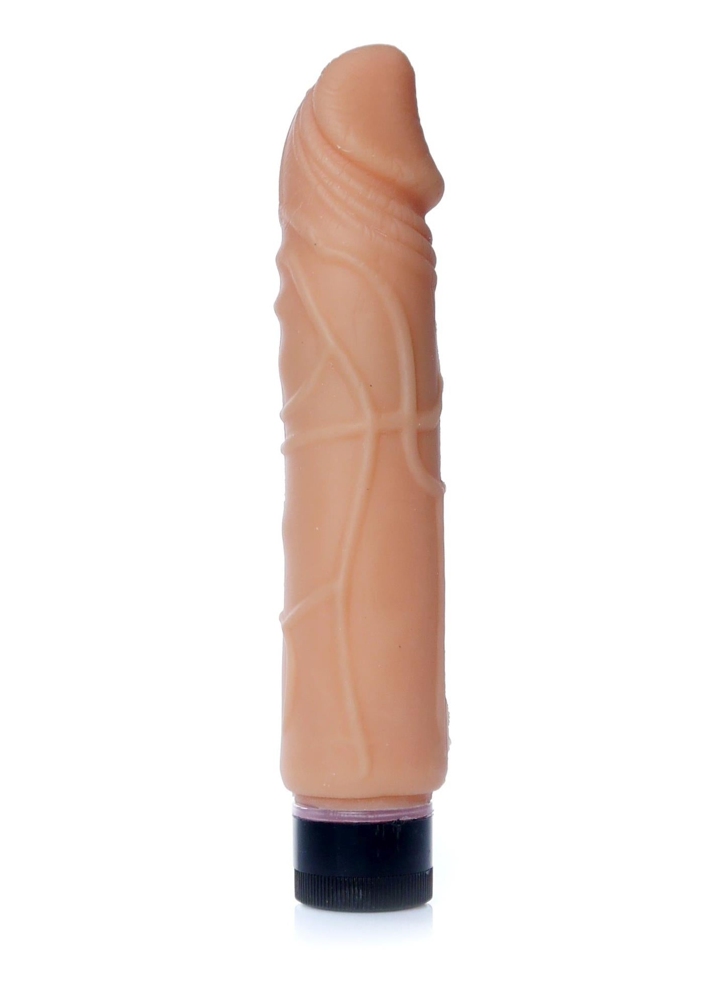 Vibrator realist din piele cibernetică EasyLove, culoarea pielii, 22 cm