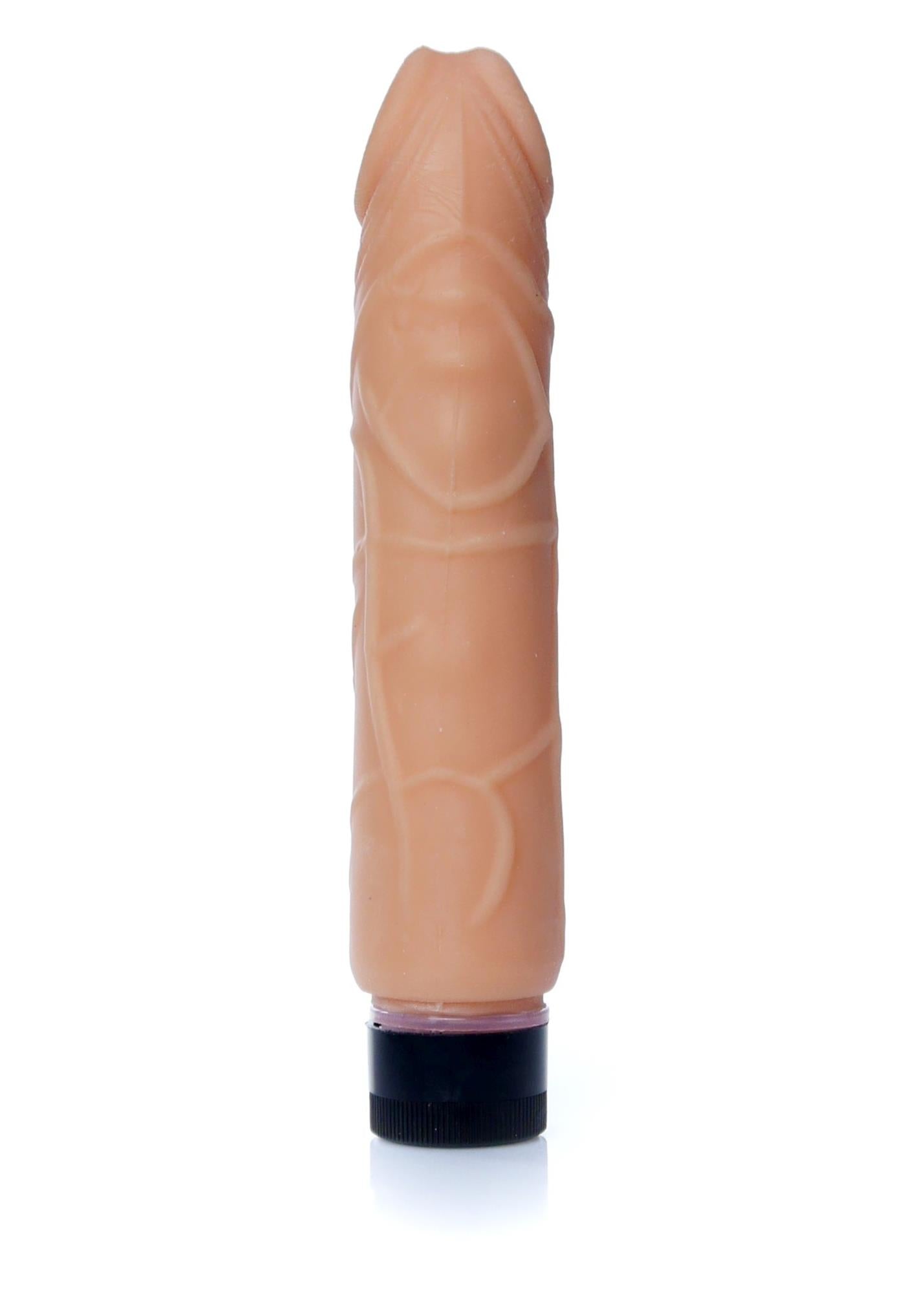 Vibrator realist din piele cibernetică EasyLove, culoarea pielii, 22 cm