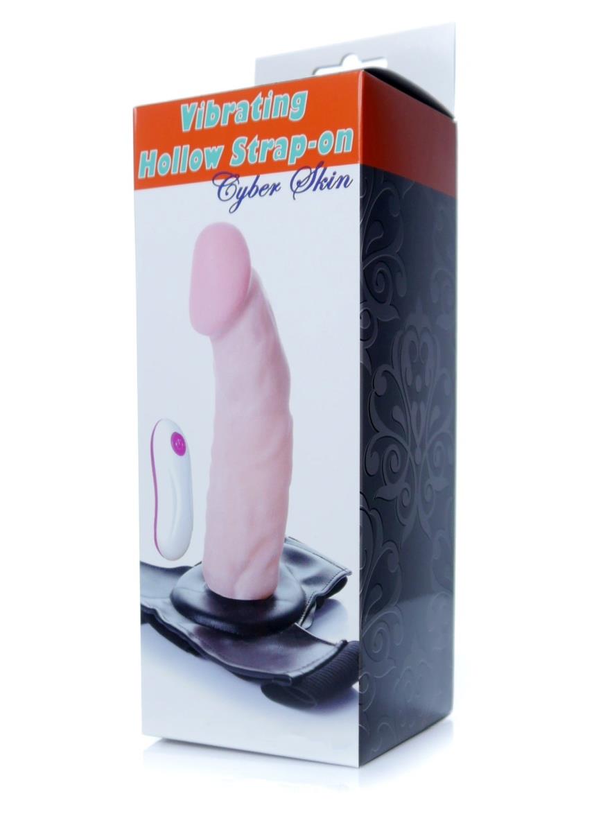 Proteză vibrantă Cyber ​​​​Skin EasyLove Hollow 20 cm