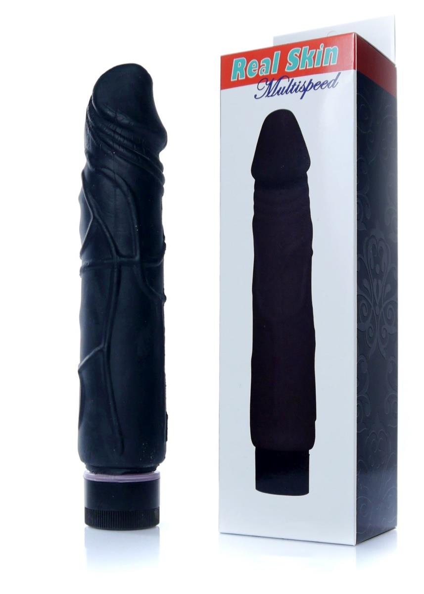 Vibrator realist Cyber ​​​​Skin EasyLove negru 22 cm