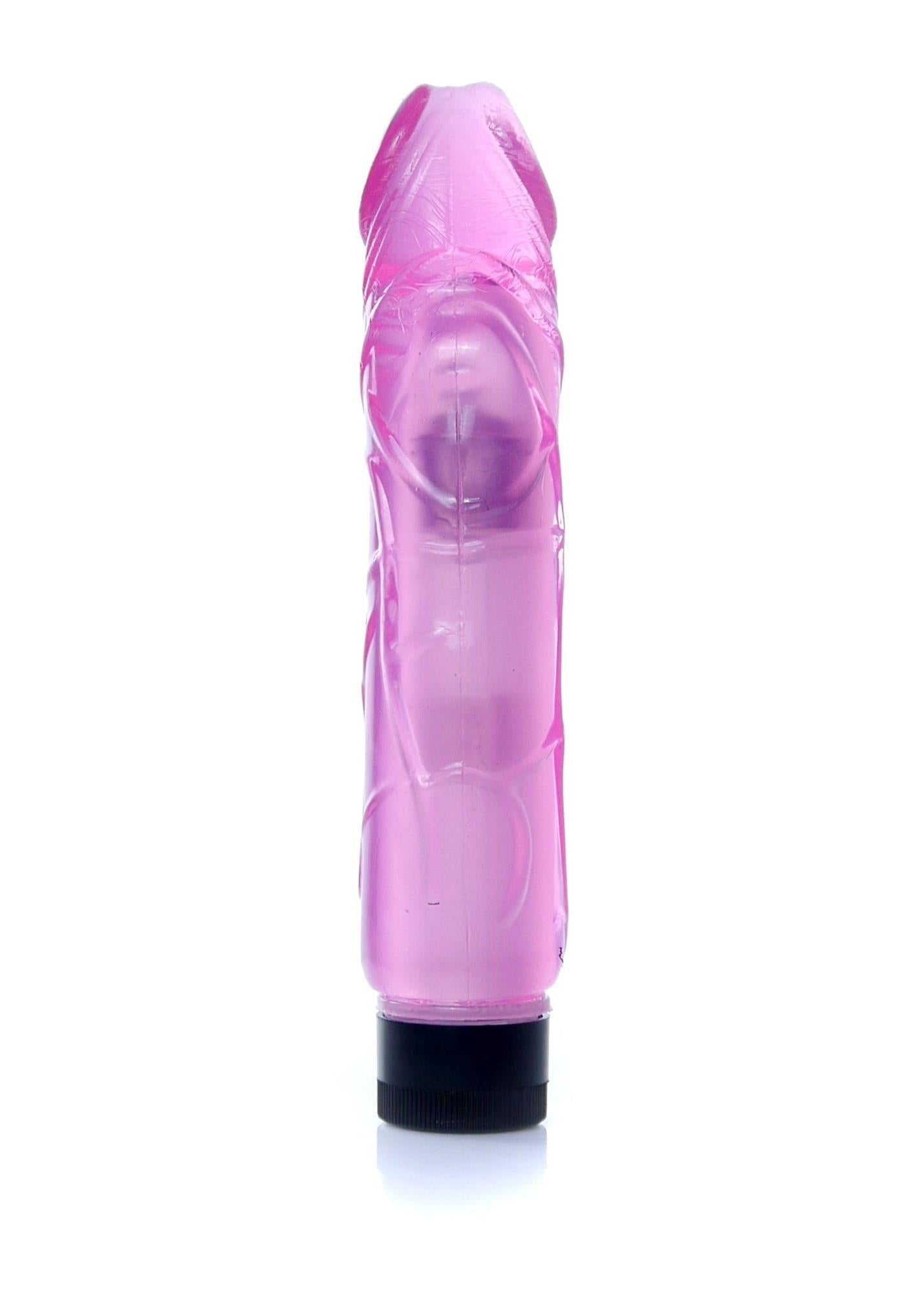 Vibrator cu gel realist EasyLove roz, reglabil, 22 cm