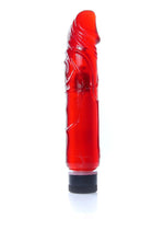 Vibrator cu gel realist EasyLove roșu, 22 cm, reglabil