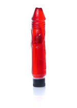Vibrator cu gel realist EasyLove roșu, 22 cm, reglabil