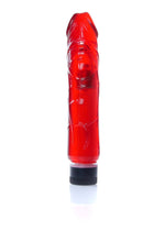 Vibrator cu gel realist EasyLove roșu, 22 cm, reglabil