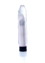 Vibrator Juicy Jelly cu gel reglabil, transparent, 22 cm