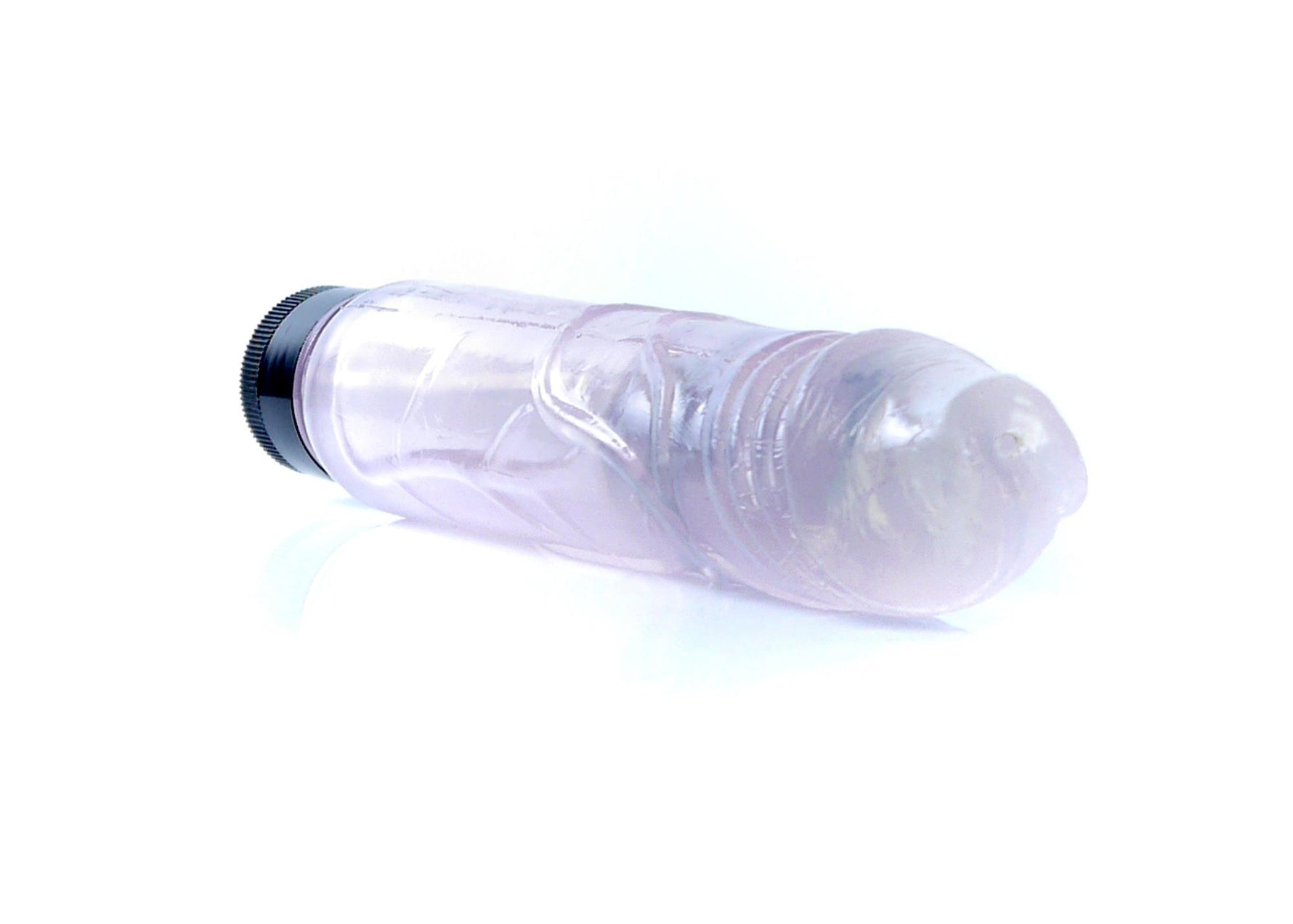 Vibrator Juicy Jelly cu gel reglabil, transparent, 22 cm