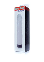 Vibrator Juicy Jelly cu gel reglabil, transparent, 22 cm